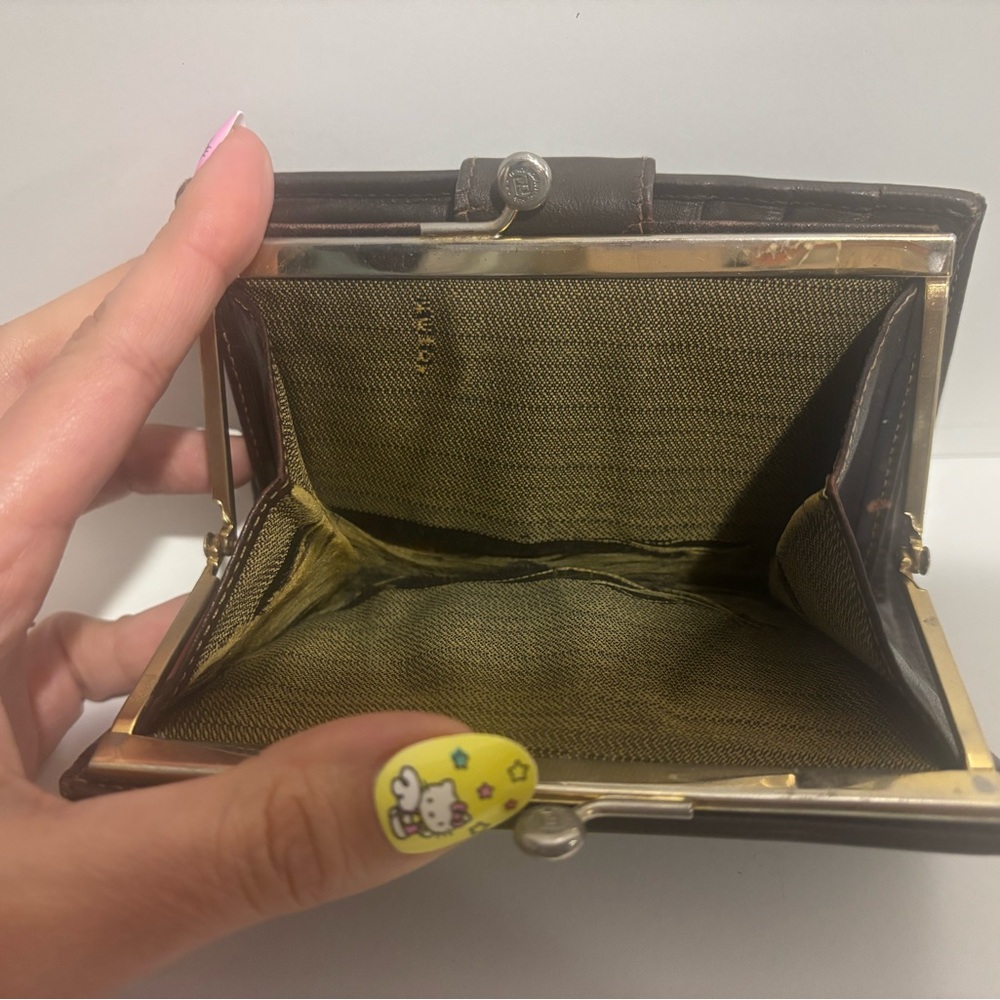 Fendi Brown and Black Monogram Wallet - Picture 3 of 5